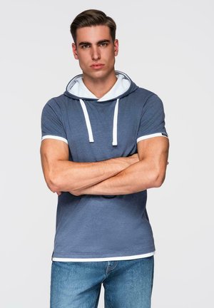 Sweat à capuche - dark blue melange