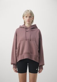 Nike Sportswear SPORTSWEAR PHOENIX FLEECE - Pulover s kapuco - smokey mauve/black