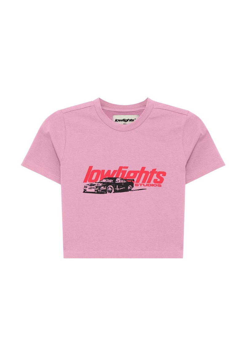 LOW LIGHTS STUDIOS® T-shirt print donkerroze