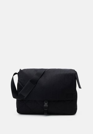 Calvin Klein RHOMBUS QUILT XL CROSSOVER UNISEX - Borsa a tracolla - black
