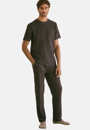 REGULAR FIT - EDIT TEXTURED SET - Pigiama - brown