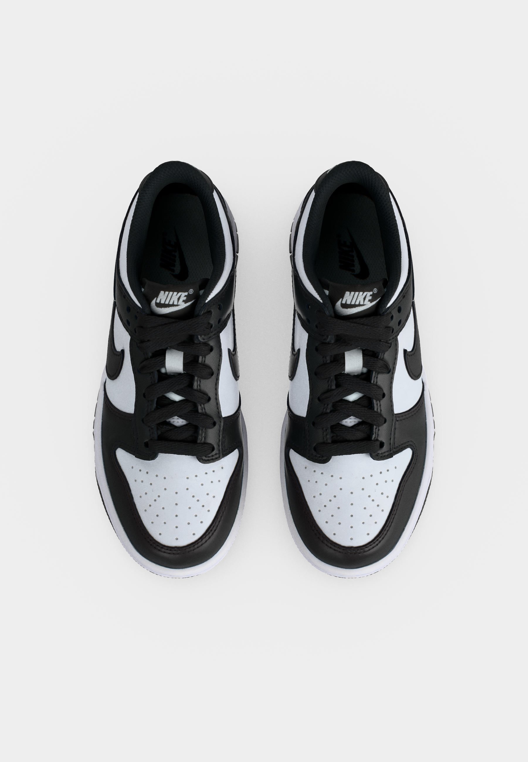 Nike Sportswear DUNK LOW - Joggesko - white/black/hvit - Zalando.no