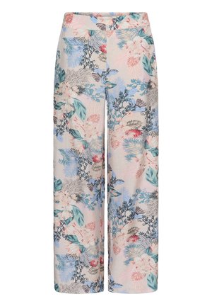 Culture, CULOTUS GREECE PANTS - Kalhoty - whitecap blue leaf
