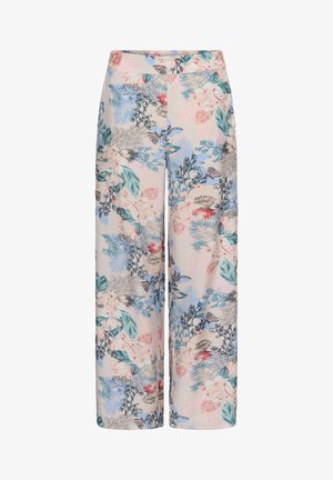 Culture, CULOTUS GREECE PANTS - Püksid - whitecap blue leaf