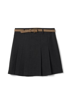 Les Copains, MINI SKIRT WITH BELT. - Gonna a pieghe - smoke grey