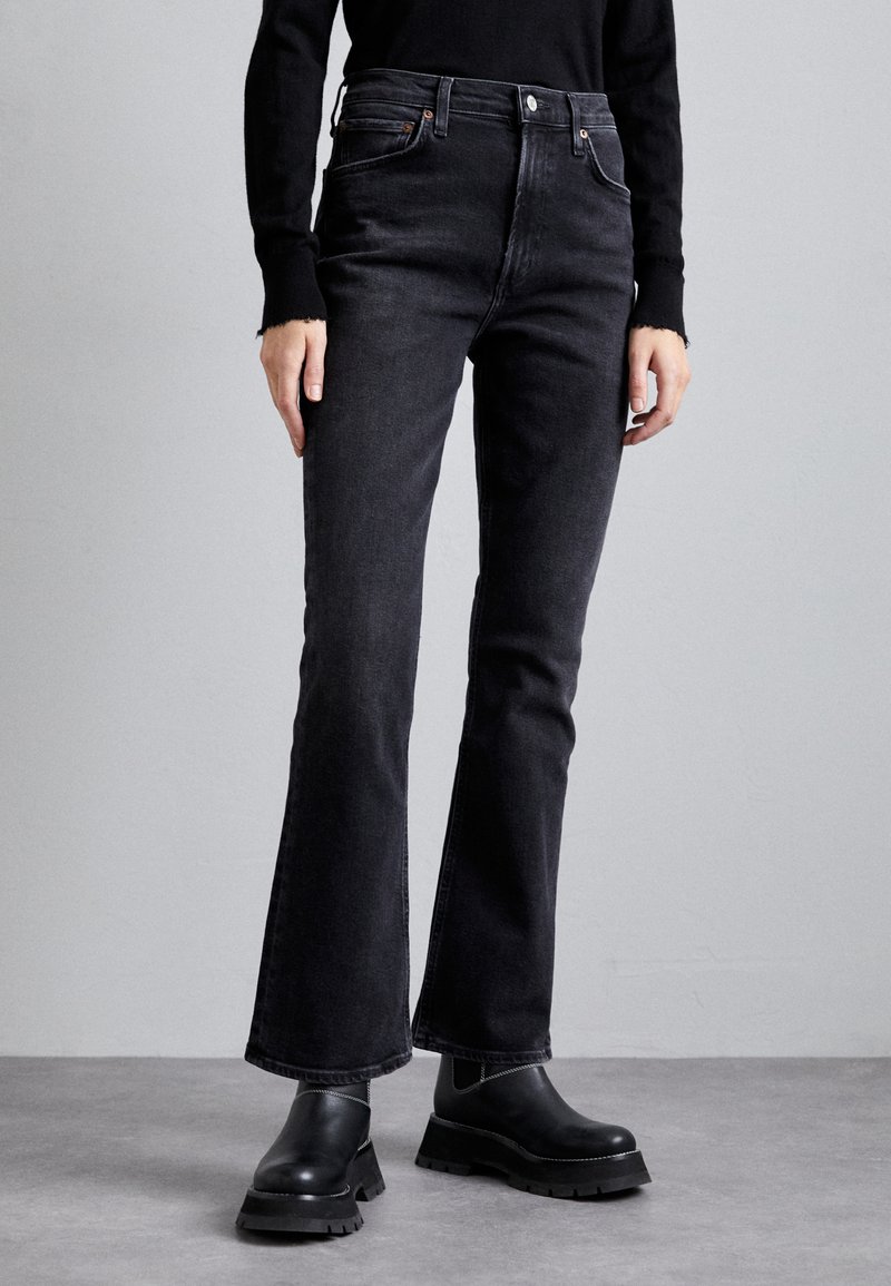 Agolde NICO - Kavbojke na zvonec - hotline/washed black