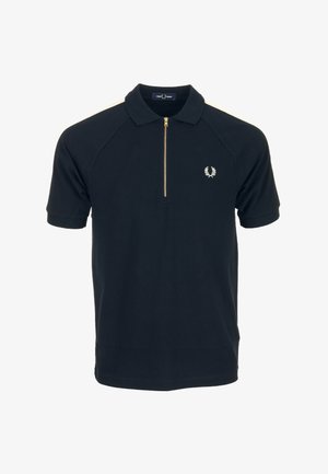 Fred Perry, CABLE TAPED POLO SHIRT - Poloshirt - navy ecru