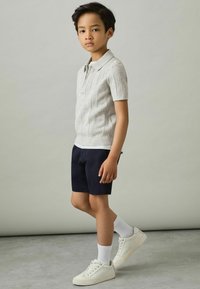 Reiss REGULAR FIT - TEXAS TEXTURED- HALF-ZIP - Polokošeľa - grey melange