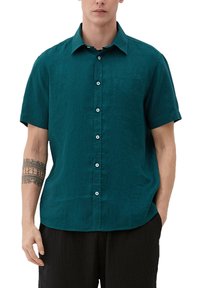s.Oliver KURZARM AUS  - Hemd - tannengrün