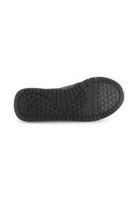 Gabor schoenzool, zwart rubber, textuur met hexagonale en lineaire patronen. Bevat flexibele groeven voor grip en comfort.