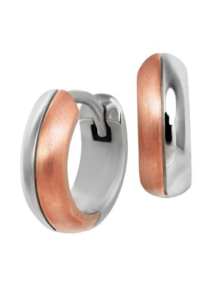 CREOLEN TWO TONE  - Ohrringe - silber- und roségoldfarben