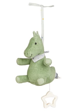 SPIELUHR S DINO REXI - Cuddly toy - dunkelgrün meliert