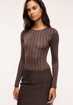 Terranova, T-SHIRT FANTASIA - Maglietta a manica lunga - var bordeaux scuro