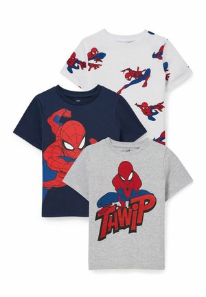 3 PACK|MULTIPACK MARVEL SPIDER-MAN - T-shirt print - dark blue