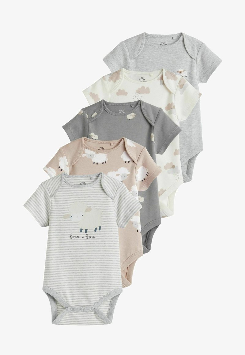 Next SHORT SLEEVE 5 PACK - Body - grey sheep