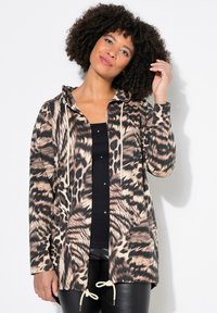 Angel of Style - OFFENE FORM LEO - Zip-up sweatshirt - soft granite Thumbnail Image 1