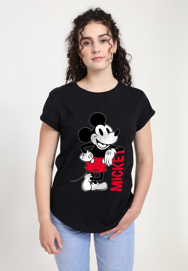 Henry Tiger MICKEY LEANING - T-shirt z nadrukiem