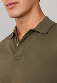Hackett London SLIM FIT LOGO - Polokošeľa - cargo green