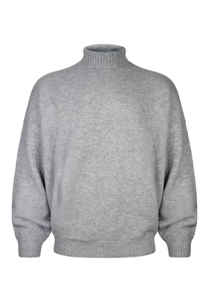 SIKSILK, ROLL NECK SWEATER. - Strickpullover - grey marl