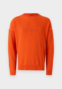 IMONTI - Strikkegenser - dark orange