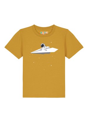 FLY ME TO THE MOON - Print T-shirt - ochre