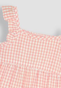 JoJo Maman Bébé FRILL SHOULDER TIERED-REGULAR FIT - Denní šaty - pink gingham
