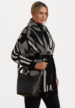 LEATHER MEDIUM WITLEY BUCKET BAG - Handtas - black