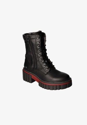 Mustang Bottines à plateau - black