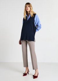 Calliope CON SCOLLO V - Top - blu notte