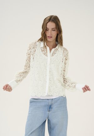 Button-down blouse - bright white