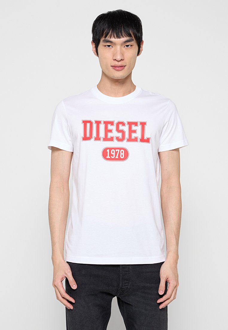 Diesel T-shirt print wit