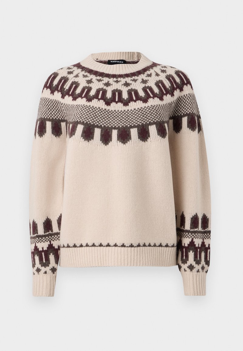 Repeat SWEATER - Jumper - natural/beige - Zalando.co.uk