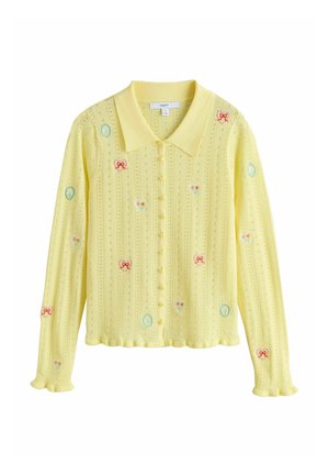 REGULAR FIT - LONG SLEEVE - Kardigán - yellow embroidered