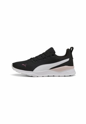 ANZARUN LITE - Road running shoes - black white berry