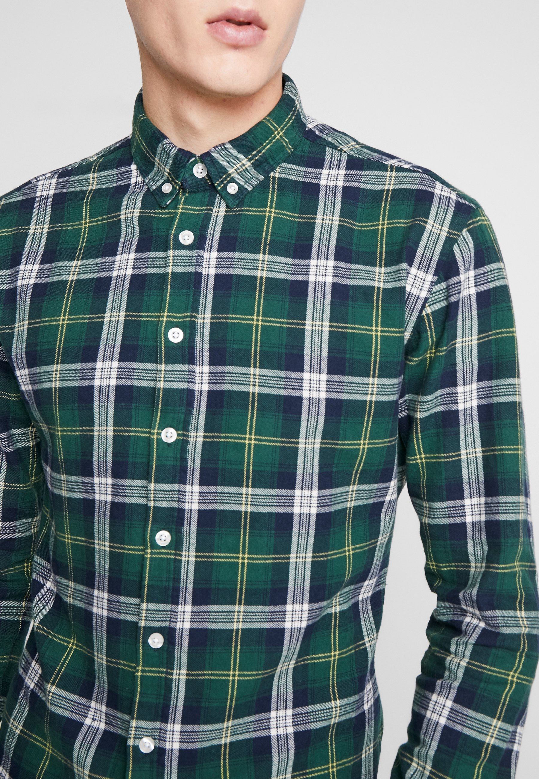 Denim Project FANNEL SHIRT Skjorte green Zalando.no Denim Project FANNEL SHIRT Skjorte yellow Zalando.no