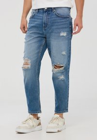 Terranova - Jeans Tapered Fit - blu denim medio Immagine in miniatura 1