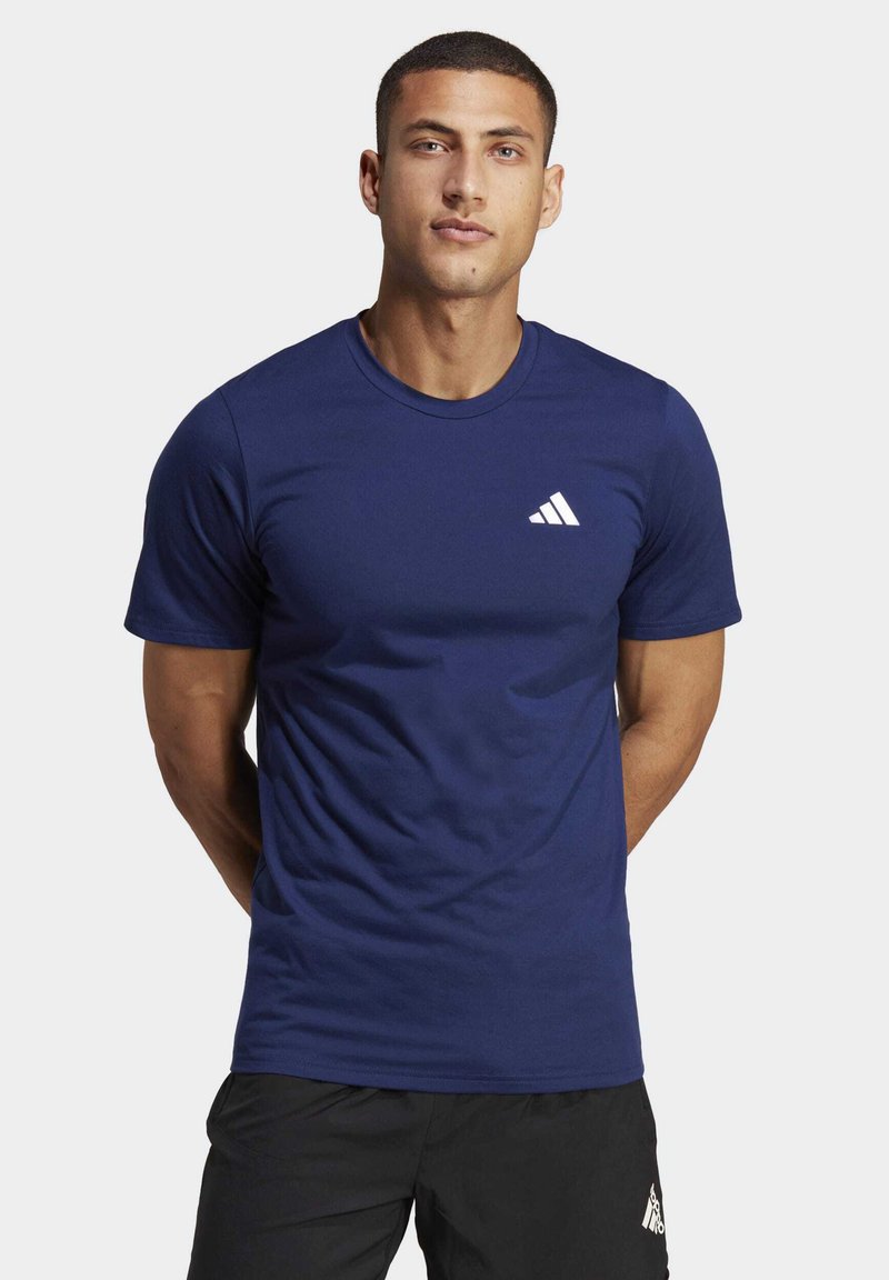 adidas Performance ESSENTIALS FEEL READY - Sportfelső - dark blue/white
