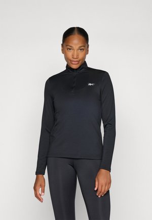 TRAIN QUARTER ZIP - T-shirt à manches longues - black