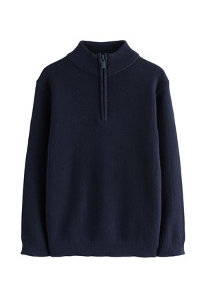 Next ZIP NECK - Pullover - navy blue