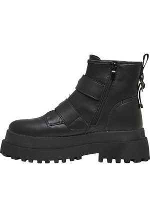 PLUTO ZIP BUCKLE - Cowboy- / bikerstøvlette - black