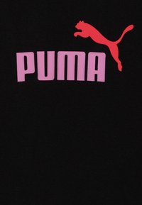 Puma GIRLS LOGO CROPPED TEE - Camiseta estampada - black/mauved out