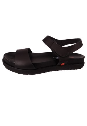 *Art RENNES GRASS WAXED - Plateausandaler - black