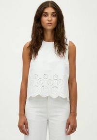 Global Funk RIHNE SCALLOP - Bluse - white
