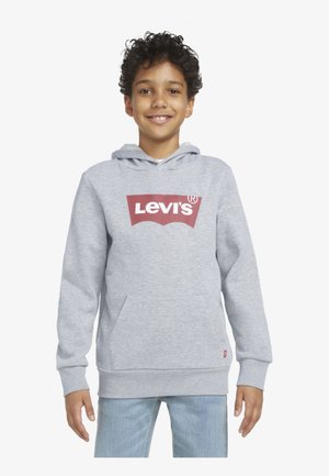 BATWING SCREENPRINT HOODIE - Luvtröja - grey heather