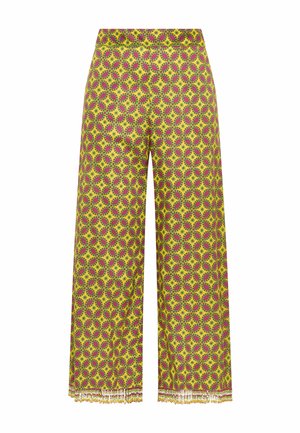 Maliparmi, FLORAL SPIN TROUSERS - Pantalon classique - yellow