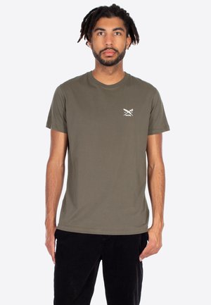 Iriedaily CHESTFLAG - Basic T-shirt - night olive