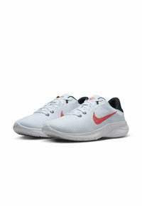 Nike Performance FLEX EXPERIENCE RN 11 - Sapatos para corrida em estrada - football grey black white bright crimson