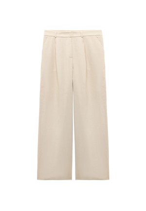 WIDE - Trousers - beige