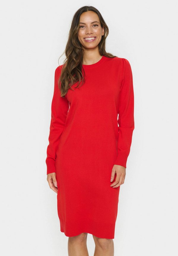MILA - Strickkleid - flame scarlet