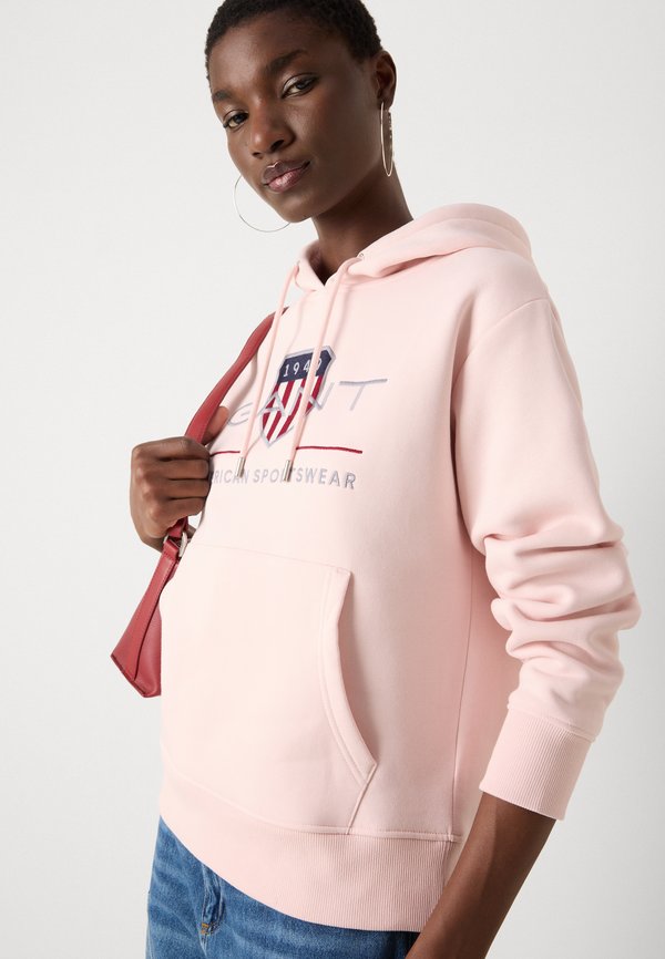 ARCHIVE SHIELD HOODIE - Sweatshirt - salmon4